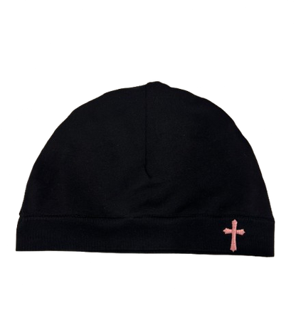 Black Cross Skull Cap
