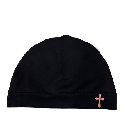 Black Cross Skull Cap