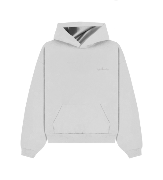 Grey satin lined hoodie