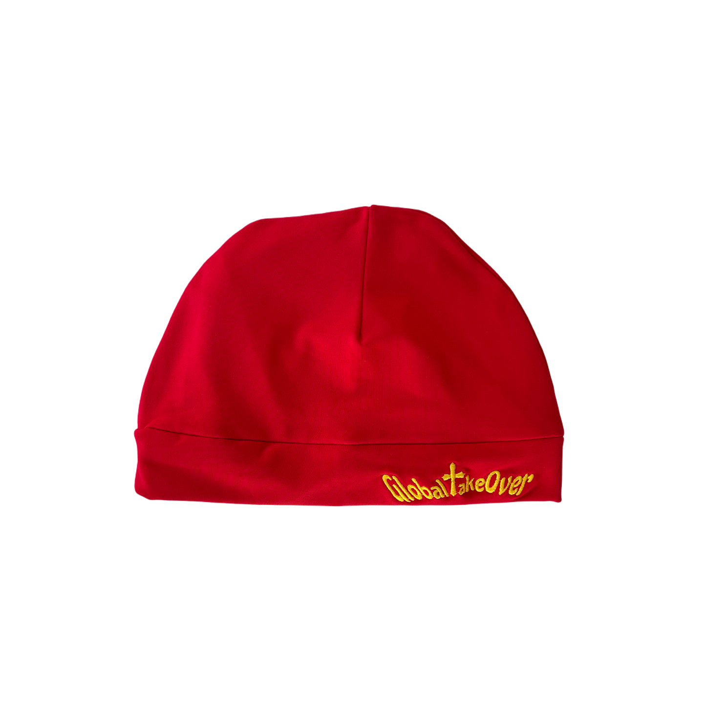 Royal Red Satin Fitted Cap