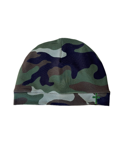 Camo Cross Satin fitted cap