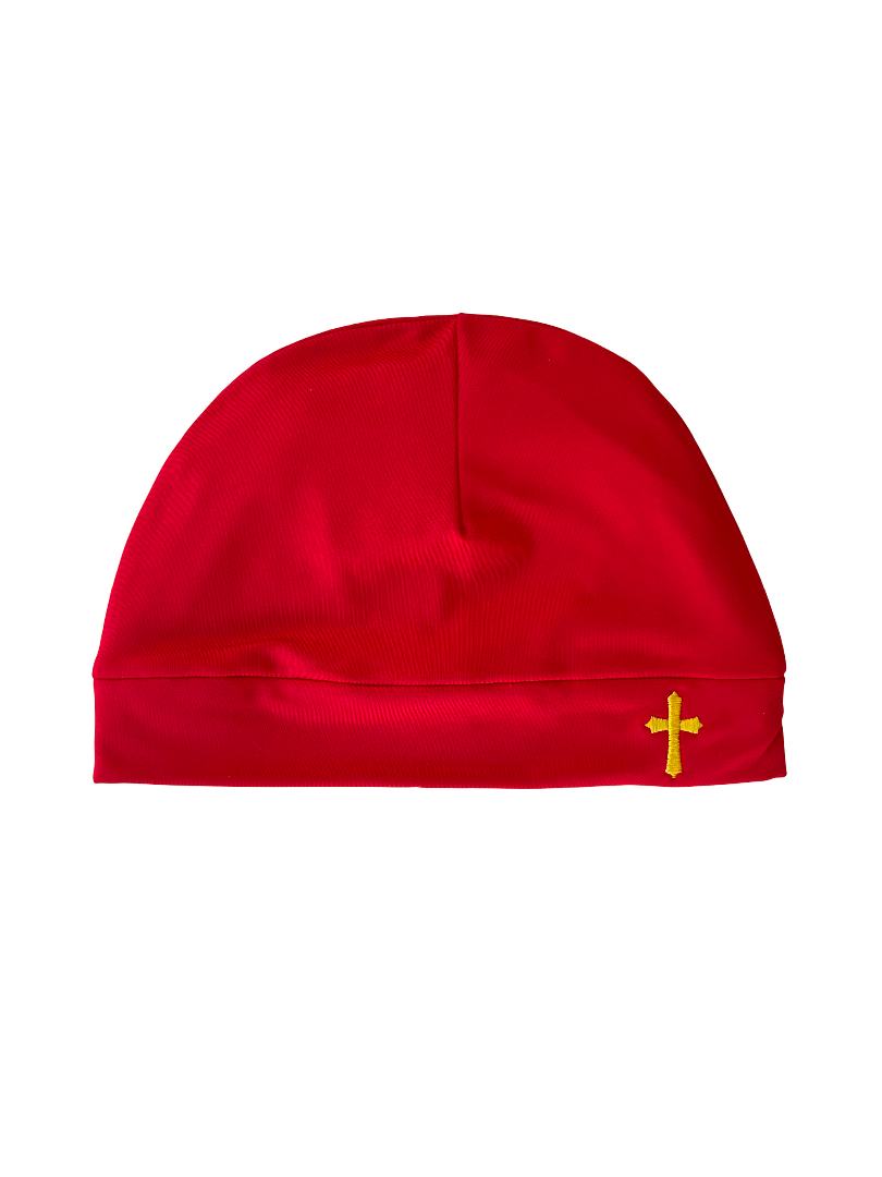 Royal Red Cross Satin Lined Cap