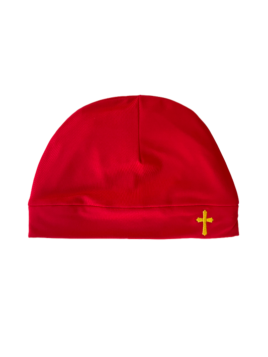 Royal Red Cross Satin Lined Cap
