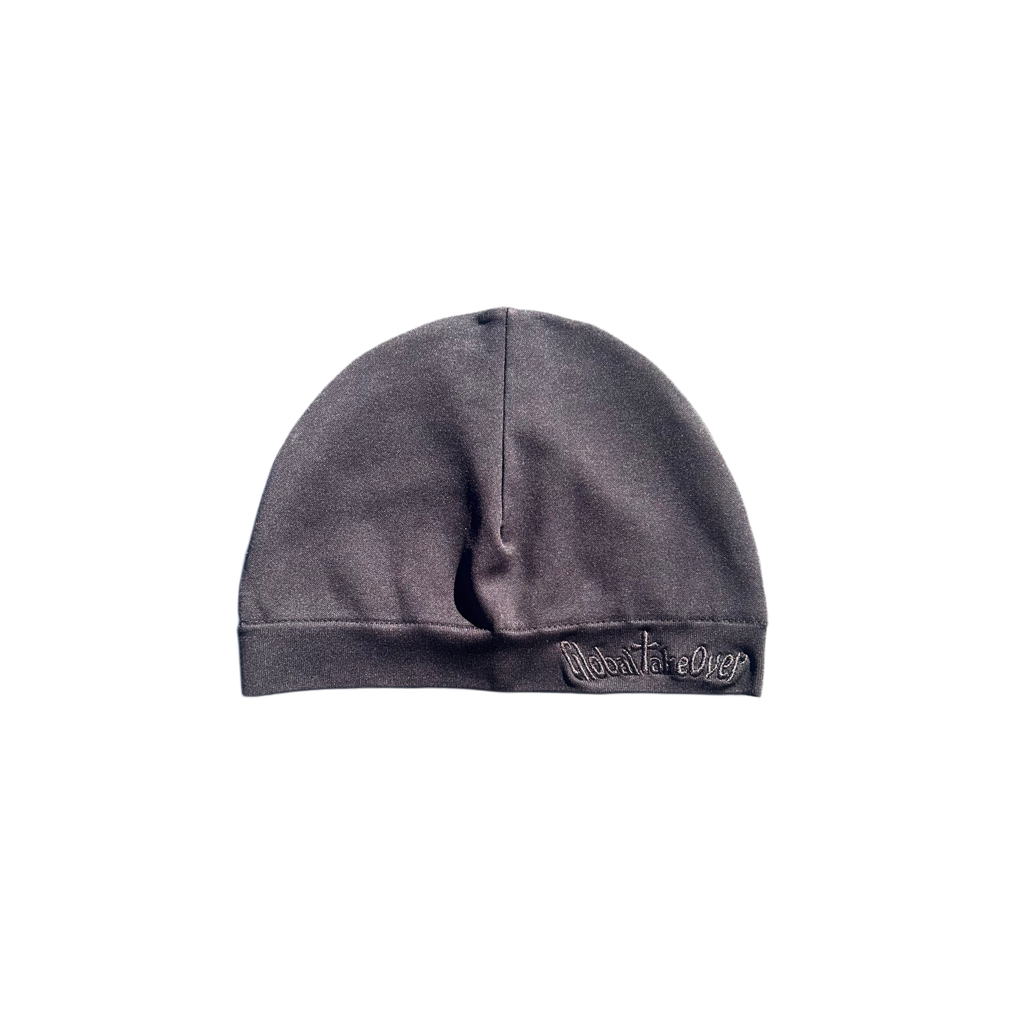 Black Out Satin Fitted Cap