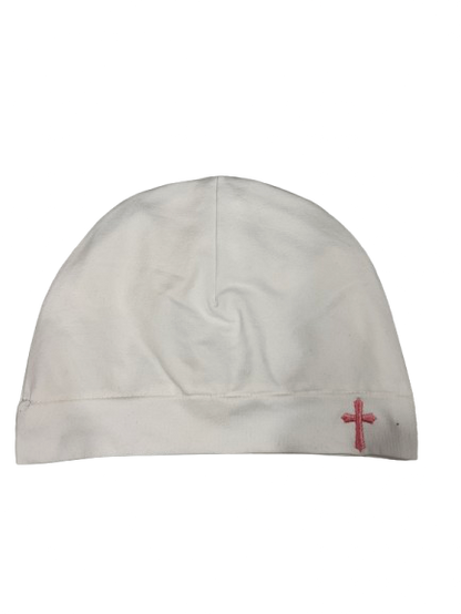 White Cross Skull Cap