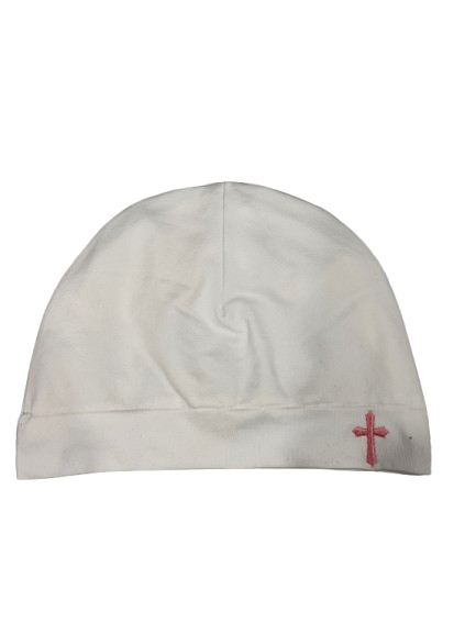 White Cross Skull Cap