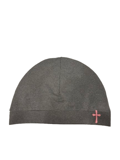 Grey Cross Skull Cap