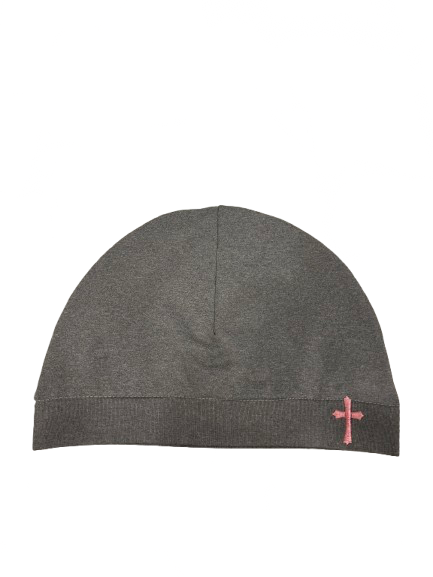 Grey Cross Skull Cap